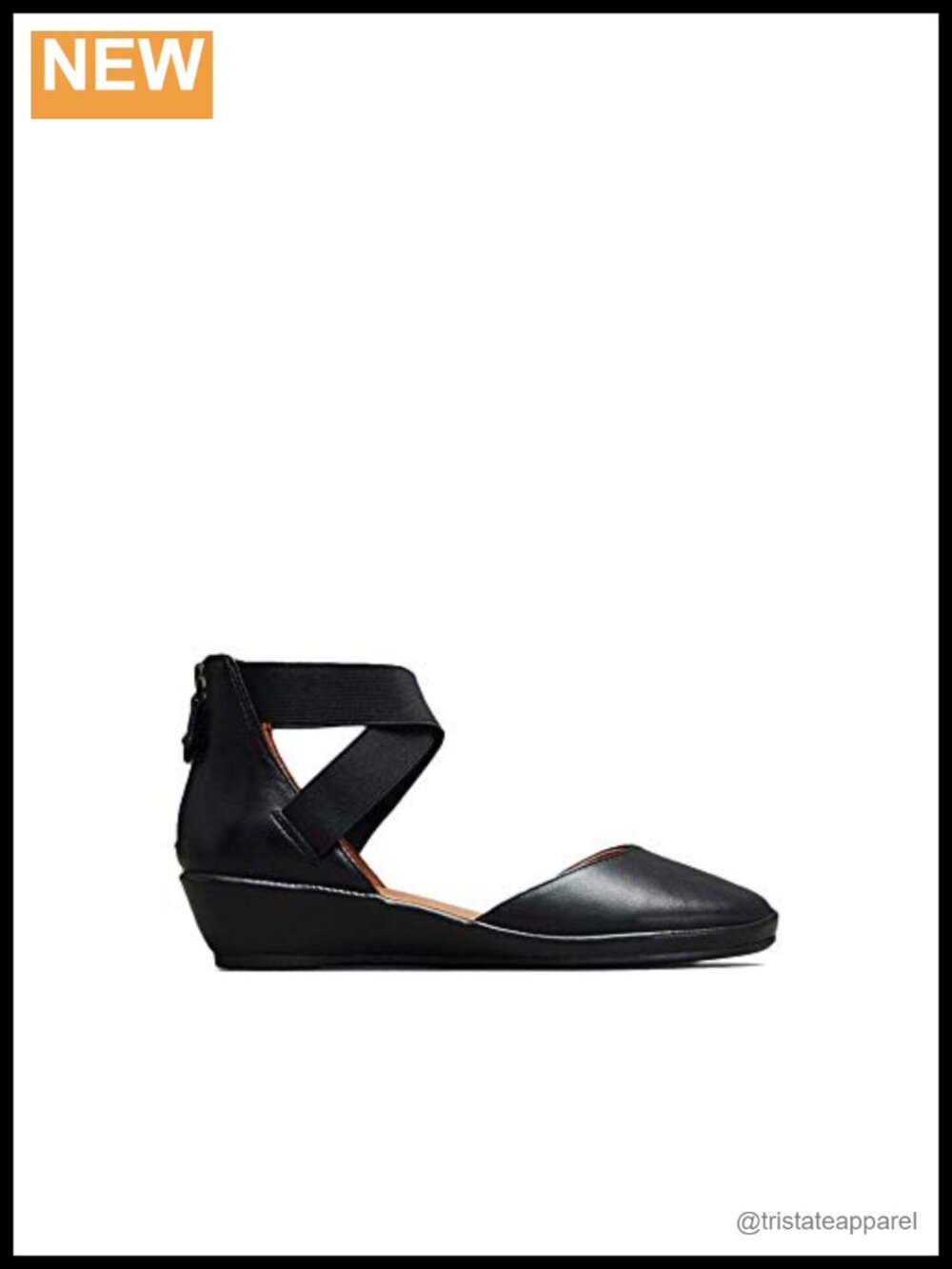 Kenneth Cole Gentle Souls Noa Women's Leather Wedge Sandals Ankle Strap Comfort